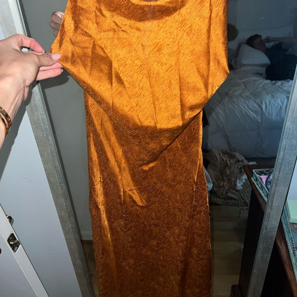 COTTON CANDY LA MARIGOLD SILK DRESS